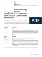 I-Conceptos Generales, Clasificación de Los Síndromes Parkinsonianos y Enfermedad de Parkinson