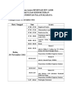 Susunan Acara Seminar Hiv