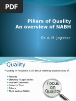 Pillars of Quality An Overview of NABH: Dr. A. M. Joglekar