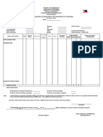 School Report On Enrolment and Assignment of Teachers