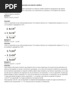 Suma y Resta de Números Expresados en Notación Científica