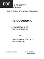 Psicoterapia Con Psicodrama