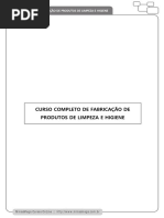 Curso de Fabricação de Produtos de Limpeza e Higiene