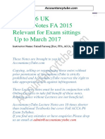 Acca P6 Uk Lecture Notes FA 2015 Relevant For Exam Sittings Up To March 2017