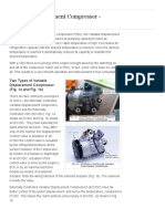 Variable Displacement Compressor - How It Works