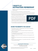 Toastmasters Membership: The Benefits of