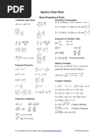 Algebra Cheat Sheet