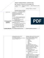 Recycle Lesson Plan Outline