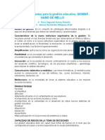 Características de La Nueva Estructura Organizativa de La Gestión