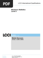 Business Statistics Level 3/series 3-2009