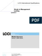 Certificate in Management Accounting Level 3/series 3-2009