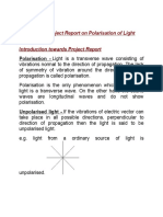 Physics Project Report On Polarisation of Light