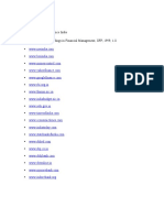 Bibliography: Agarwal, J. D. Finance India Agarwal, J. D. Readings in Financial Management IIFP 1999 1-8