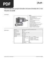 Sevrovalvula Danfos Datasheet