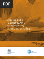 Manual para La Generación de Proyectos de Cambio Climático