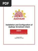 Module3b Installation Configuration of Aadhaar Enrolment Client 17122012 PDF