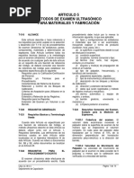 Asme V Art. 5 Métodos de Examen Ultrasónico PDF