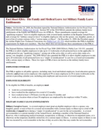 FMLA Fact Sheet