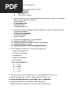 Phase Test 4 - Project Risk Management - Answer