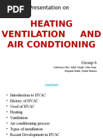 Presentation On: Heating Ventilation and Air Condtioning