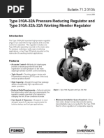 Type 310A-32A Pressure Reducing Regulator and Type 310A-32A-32A Working Monitor Regulator