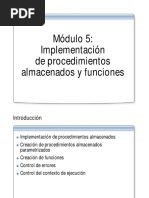 05 - Implementación de Procedimientos Almacenados y Funciones