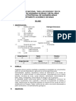 SILABO Geologia Estructural