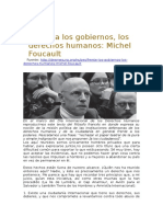 Frente A Los Gobiernos, Los Derechos Humanos. Foucault