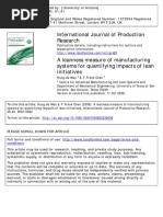 2008 A Leanness Measure of Manufacturing Systems For Quantifying Impacts of Lean Initiatives