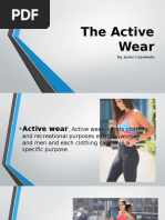 The Active Wear: By: Javier Cepulveda