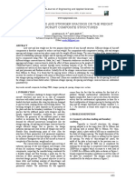 Effect of Ribs and Stringer Spacings On The Weight of Composite Structures