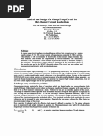 Analysis and Design of A Charge Pump Circuit For High Current