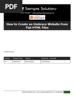 Umbraco Manual 7.1 - How To Create An Umbraco Website From Flat HTML Files