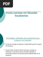 Precio Con Base en Cláusulas Escalatorias