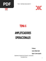 Tema 6. Amplificadores Operacionales PDF