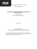 Government Employment Expenditure and The Effects of Fiscal Policy Shocks