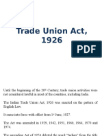 IR Lecture 11 Trade Union Act, 1926