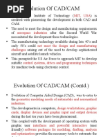 Evolution of CAD/CAM: Mit, Usa