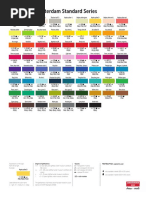 Color Chart Amsterdam Standard Series: Degree of Lightfastness Opacity Pigments Used