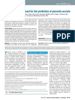 Accuracy of Ultrasound For The Prediction of Placenta Accreta