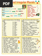 Regular and Irregular Plurals