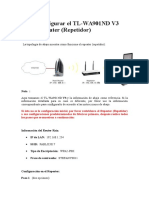 Configuraracion Repetidor Wifi - Tl-Wa901nd