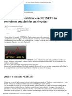 Ver, Conocer, Detectar e Identificar Con Netstat Conexiones Activas