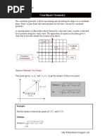 Coordinate Geometry: Distance Between Two Points