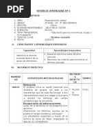 Sesion de Aprendizaje Termino Excluido