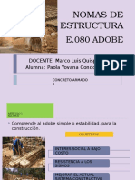 Estructura E.080 Adobe