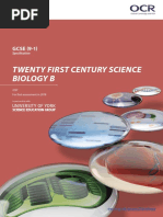 OCR GCSE Gateway Biology B Specification (2018) (J257)