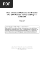 State Estimates of Substance Use From The 2003-2004 National Surveys On Drug Use and Health