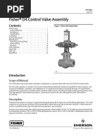 Fisher D4 Control Valve Manual