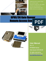 RTU5025 GPRS 3G Gate Opener User Manual V1.5